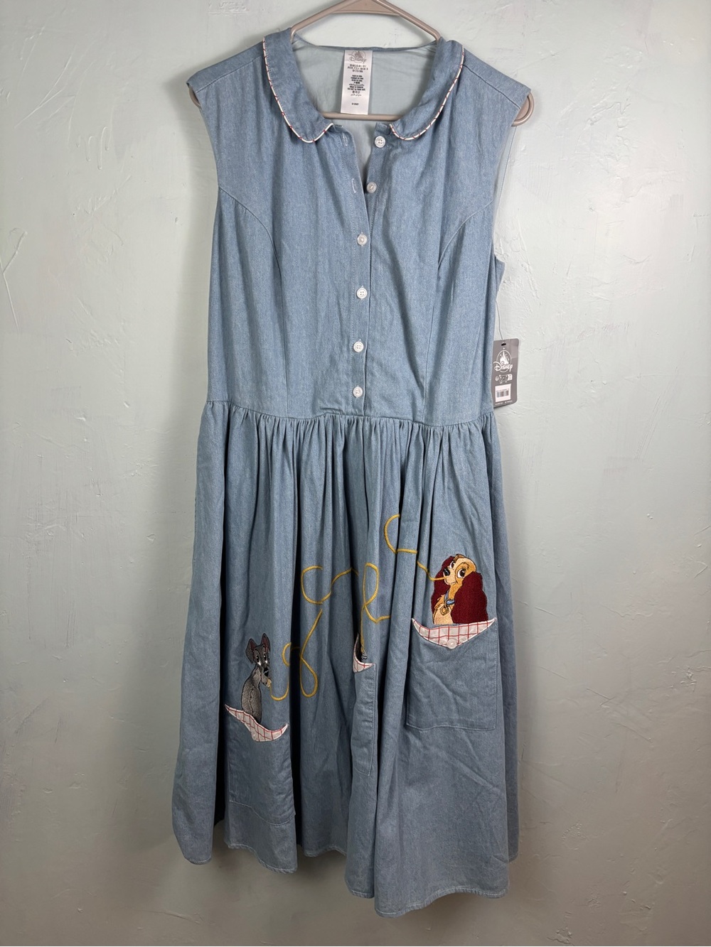 Disney Lady and the Tramp 70th Anniversary Belle Notte Embroidered Dress